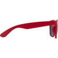 Rot - Side - Herren-Damen Unisex Sonnenbrille "Sun Ray" - PP Plastik