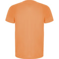 Fluroorange - Back - Roly - "Imola" T-Shirt für Herren - Sport kurzärmlig