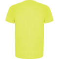 Fluro Gelb - Back - Roly - "Imola" T-Shirt für Herren - Sport kurzärmlig