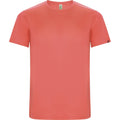 Fluoreszierende Koralle - Front - Roly - "Imola" T-Shirt für Herren - Sport kurzärmlig