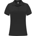 Schwarz - Front - Roly - "Monzha" Poloshirt für Damen - Sport kurzärmlig