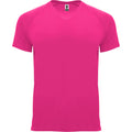 Fluro Rosa - Front - Roly - "Bahrain" T-Shirt für Kinder - Sport