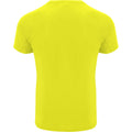 Fluro Gelb - Back - Roly - "Bahrain" T-Shirt für Kinder - Sport