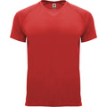 Rot - Front - Roly - "Bahrain" T-Shirt für Kinder - Sport
