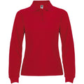 Rot - Front - Roly - "Estrella" Poloshirt für Damen  Langärmlig