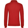 Rot - Back - Roly - "Estrella" Poloshirt für Damen  Langärmlig