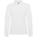 Weiß - Front - Roly - "Estrella" Poloshirt für Damen  Langärmlig