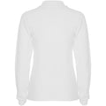 Weiß - Back - Roly - "Estrella" Poloshirt für Damen  Langärmlig