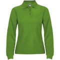 Grasgrün - Front - Roly - "Estrella" Poloshirt für Damen  Langärmlig