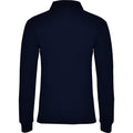 Marineblau - Back - Roly - "Estrella" Poloshirt für Damen  Langärmlig