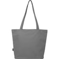 Grau - Front - Tragetasche "Panama", recyceltes Material, 20L
