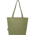 Oliv - Front - Tragetasche "Panama", recyceltes Material, 20L