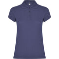 Blaues Denim - Front - Roly - "Star" Poloshirt für Damen