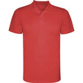 Rot - Front - Roly - "Monzha" Poloshirt für Herren kurzärmlig