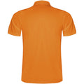 Fluoreszierendes Orange - Back - Roly - "Monzha" Poloshirt für Herren kurzärmlig
