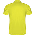 Fluoreszierendes Gelb - Back - Roly - "Monzha" Poloshirt für Herren kurzärmlig