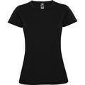 Schwarz - Front - Roly - "Montecarlo" T-Shirt für Damen - Sport kurzärmlig