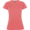 Fluoreszierende Koralle - Front - Roly - "Montecarlo" T-Shirt für Damen - Sport kurzärmlig