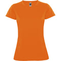 Fluoreszierendes Orange - Front - Roly - "Montecarlo" T-Shirt für Damen - Sport kurzärmlig