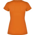 Fluoreszierendes Orange - Back - Roly - "Montecarlo" T-Shirt für Damen - Sport kurzärmlig
