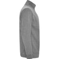 Grau meliert - Side - Roly - "Aneto" Sweatshirt mit kurzem Reißverschluss für Herren