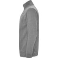 Grau meliert - Lifestyle - Roly - "Aneto" Sweatshirt mit kurzem Reißverschluss für Herren
