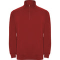 Rot - Front - Roly - "Aneto" Sweatshirt mit kurzem Reißverschluss für Herren