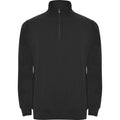 Schwarz - Front - Roly - "Aneto" Sweatshirt mit kurzem Reißverschluss für Herren
