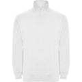 Weiß - Front - Roly - "Aneto" Sweatshirt mit kurzem Reißverschluss für Herren