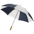 Marineblau-Weiß - Front - Bullet Golf-Regenschirm, 76 cm