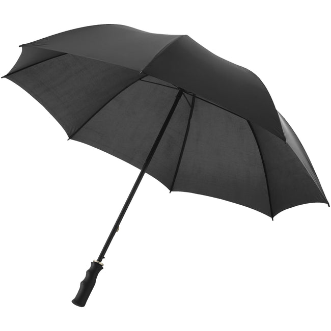 Schwarz - Front - Bullet Golf-Regenschirm Zeke, 76 cm