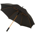 Schwarz-Orange - Front - Avenue Automatischer Sturm-Regenschirm Spark, 58 cm