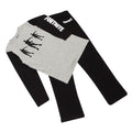 Schwarz-Grau meliert - Back - Fortnite - Flossing Schlafanzug für Jungen