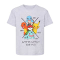 Grau meliert - Front - Pokemon - Gotta Catch Em All T-Shirt für Jungen