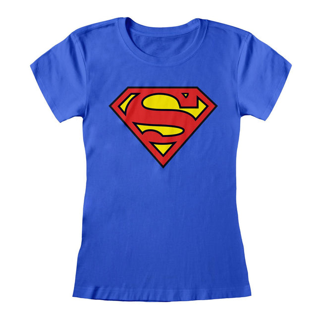 Königsblau - Front - Superman - T-Shirt für Damen