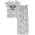 Weiß-Schwarz - Front - 101 Dalmatians - Weekend Vibe Schlafanzug für Damen