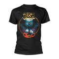 Schwarz - Front - Rush - "Owl Star" T-Shirt für Herren-Damen Unisex