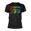 Schwarz - Front - Rainbow - "3 Ritchies" T-Shirt für Herren-Damen Unisex