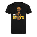 Schwarz - Front - Guardians Of The Galaxy - "I Am Groot" T-Shirt für Herren-Damen Unisex