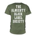 Olivgrün - Back - Black Label Society - "The Almighty" T-Shirt für Herren-Damen Unisex