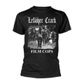 Schwarz - Front - Leftover Crack - "Film Cops" T-Shirt für Herren-Damen Unisex