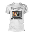 Weiß - Front - Morrissey - "Stop Watching The News" T-Shirt für Herren-Damen Unisex