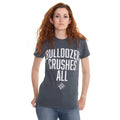 Grau - Side - Machine Head - "Bulldozer" T-Shirt für Herren-Damen Unisex