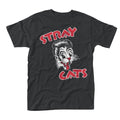 Schwarz - Front - Stray Cats - T-Shirt für Herren-Damen Unisex
