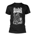 Schwarz - Front - Hooded Menace - "Reanimated By Death" T-Shirt für Herren-Damen Unisex