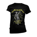 Schwarz - Front - Metallica - "And Justice For All" T-Shirt für Damen
