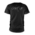 Schwarz - Back - Hole - "Shut Up" T-Shirt für Herren-Damen Unisex