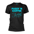 Schwarz - Front - Frank Zappa - "Pussy N Coffee" T-Shirt für Herren-Damen Unisex