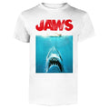 Weiß - Front - Jaws - T-Shirt für Herren-Damen Unisex