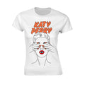 Weiß - Front - Katy Perry - "Illustrated" T-Shirt für Damen